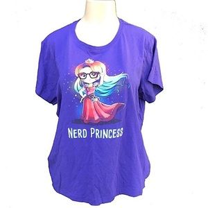 Nerd Princess Purple Magical Unisex T-shirt